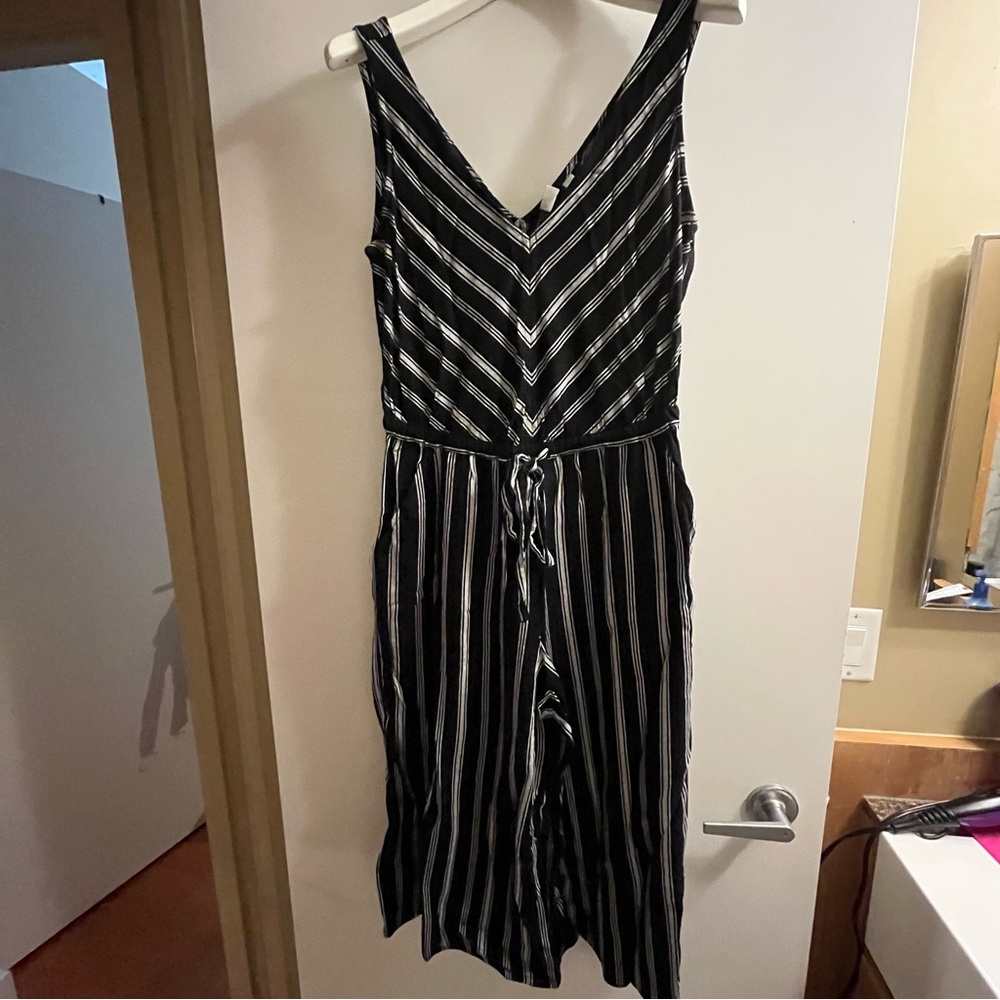 Gap Striped Wide Leg Romper